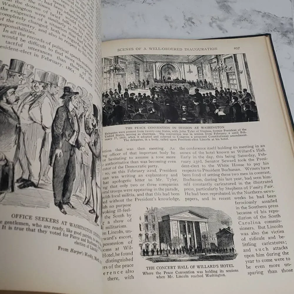 Vintage Abraham Lincoln The Year of His Election by Albert Shaw A Cartoon Histor